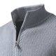 thumbnail image 2 of Ceisia Warm Stretchy Men's Slim Fit Stand-Collar Zip-Up Ribbed Knit Cardigan Gift, 2 of 5