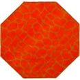 thumbnail image 2 of Furnish My Place Giraffe Dark Orange Area Rug, Animal Print Area Rug, Pet-Friendly Rug, Baby Nursery Mat, Indoor Area Rug, Perfect for Living Room, Playroom, 2' Octagon - Set of 3, 2 of 5