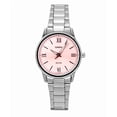 thumbnail image 1 of Casio Reloj Analógico de Acero Inoxidable con Esfera Rosa de Cuarzo LTP-1303DD-4AV para Mujer, 1 of 1