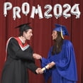 thumbnail image 3 of 1 Juego de globos de graduación 2024, accesorio decorativo para fiesta de graduación, 3 of 6