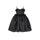 thumbnail image 5 of VISgogo Ladies Silky Short Slip Dress, Summer Autumn Women Leisure Style Color sólido Stringy Selvedge Empalme Falda de burbuja sin mangas VISgogo moda, 5 of 7