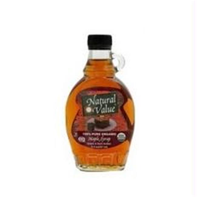Natural Value Dark Amber Maple Syrup (12x8Oz)