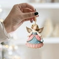 thumbnail image 3 of Wooden Angel Christmas Ornaments for Tree Decor, Symbolizing Peace and Suitable for Holiday Parties and Home Decor, 3 of 9