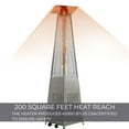 thumbnail image 5 of Grand Patio Outdoor Patio Propane Heater, 42,000 BTU, Freestanding Pyramid, Silver, 5 of 8