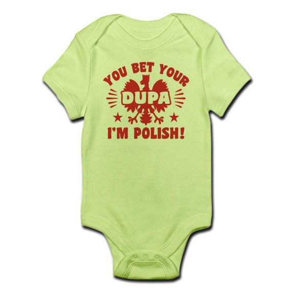 CafePress - Funny Polish Dupa Infant Bodysuit - Baby Light Bodysuit