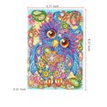 thumbnail image 4 of Cuaderno de cubierta de pintura de diamante Kit de cuaderno de pintura de diamante DIY Arte de diamante Cristal Punto de cruz Diario de pintura Diario Adecuado para adolescentes Bloc de notas Aprendi, 4 of 5