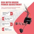 thumbnail image 6 of RC 1060 Brushed ESC 60A 2-3S LiPo Electric Speed Controller, 6 of 8