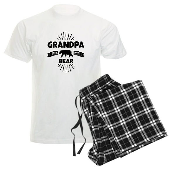 CafePress - Grandpa Bear Pajamas - Men's Light Loose Fit Cotton Pajama Set