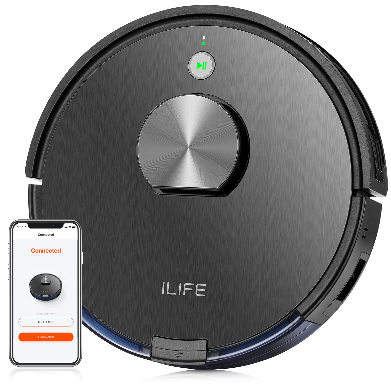 ILIFE A9 Robot Vacuum Mapping WiFi Connected Cellular Dustbin Strong Suction for sale online