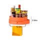 thumbnail image 3 of Organizador de especias giratorio | Bandeja giratoria de 360 grados para armarios de cocina y despensa | Ahorra espacio para especias, latas y cosméticos | Blanco, verde, naranja, 3 of 6
