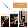 thumbnail image 4 of Clearance!Pinzas para alimentos de acero inoxidable,pinzas antideslizantes para carne,pinzas para pan,pinzas para barbacoa,pinzas para barbacoa antiescaldaduras, 4 of 8