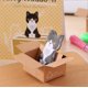 thumbnail image 4 of 0817 Estilo coreano Cartón lindo Gato de cartón pequeño bloc de notas nota adhesiva | N veces | nota adhesiva, 4 of 5