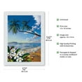 thumbnail image 2 of Distant Shores - Hawaiian Paradise Ocean View - From an Original Color Painting by Scott Westmoreland - Japanese Unryu Rice Paper Art Print (Unframed) 12 x 16 in, 2 of 4