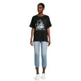 thumbnail image 2 of Disney Women's Mickey Mouse Rhinestone Graphic Tee with Short Sleeves, Sizes XS-XXXL, 2 of 5