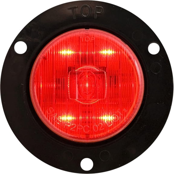 Optronics MCL52RB Led Mark Light W/flange;2';red