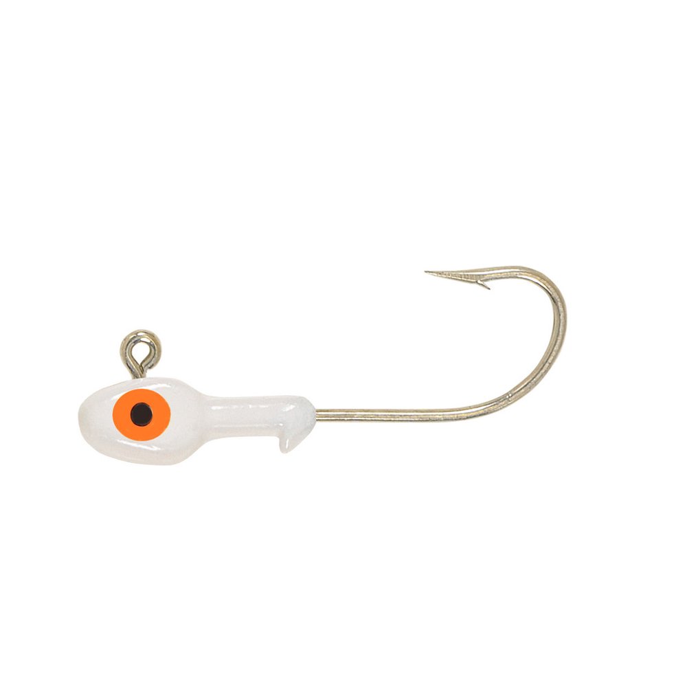 H&H Grub Jig Head 1/2 White 10 Per Pack D121002
