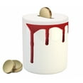 thumbnail image 2 of Horror Piggy Bank, Flowing Blood Horror Spooky Halloween Zombie Scary Help Me Themed Illustration, Ceramic Coin Bank Money Box for Cash Saving, 3.6" X 3.2", Red White, by Ambesonne, 2 of 4