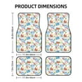 thumbnail image 2 of Salouo Summer Stamp for Car Floor Mat Set of 4–Car Carpet Mats - Car Mats with Anti-Slip Backing & Driver Heel Pad Universal Fit for Cars, Trucks, SUVs, and Vans, 2 of 6