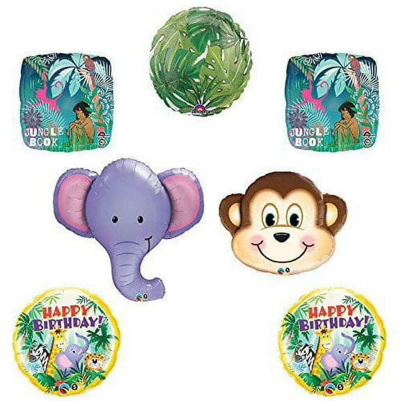 The Jungle Book Elephant Monkey Birthday balloon decoration supplies