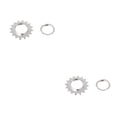 thumbnail image 2 of stanreset Roue Libre de Vélo Composant Modifié Accessoires de Vélo Composant de Roue Volant Transmission de Modification 16T 2Ensemble, 2 of 6