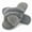 Gray, variant on Fuzzy Cross Band Slippers for Women Open Toe with Memory Foam, Soft Faux Fur Nonslip House Slippers(Beige,M)