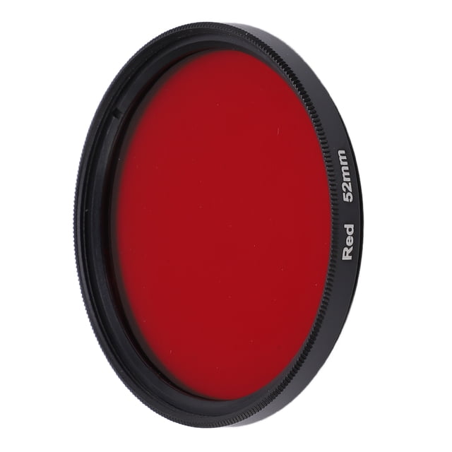 Filtre Rouge 67mm Al, Rehaussant les Tons Rouges dans l'Image, Rendant la Scène Plus Vive et Superposée avec Installation de Filetage pour Objectif