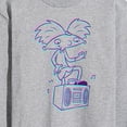 thumbnail image 3 of Hey Arnold! - 3D Arnold - Men's Long Sleeve T-Shirt, 3 of 5