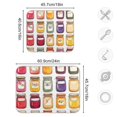 thumbnail image 4 of Yayeee Dish Drying Mat for Kitchen Counter 16"x18" Microfiber Absorbent Pad, Colorful Jam Jars, 4 of 7