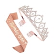 thumbnail image 4 of Qarigey Bling Rhinestone Crystal Headwear Birthday Anniversary Belt Scarf Decorations Decoration Cute Etiquette Lovely Type2 NO2, 4 of 6