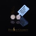 thumbnail image 5 of Diamond Celebrity's Men's & Womens 925 Silver White 0.75ct VVS 'D' Moissanite Round Stud Earrings, 5 of 12