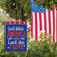 thumbnail image 5 of God Bless America 4th of July Patriotic Small Decorative Garden Flag, Land That I Love American Blue Yard Lawn Outside Decor, USA Stars Burlap Outdoor Home Decoration Double Sided 12 x 18, 5 of 5