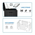 thumbnail image 5 of 30 Gallon Outdoor Storage Chest - Waterproof Patio Deck Box - Durable Resin Storage Container for Cushions, Garden Tools - Black, Lockable & Portable, 5 of 5