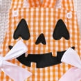 thumbnail image 4 of MUXiin Girls Halloween Bow Print Romper Toddler Soft Comfortable Daily Wear Outfit Loose Fit Baby Bodysuit, 4 of 9