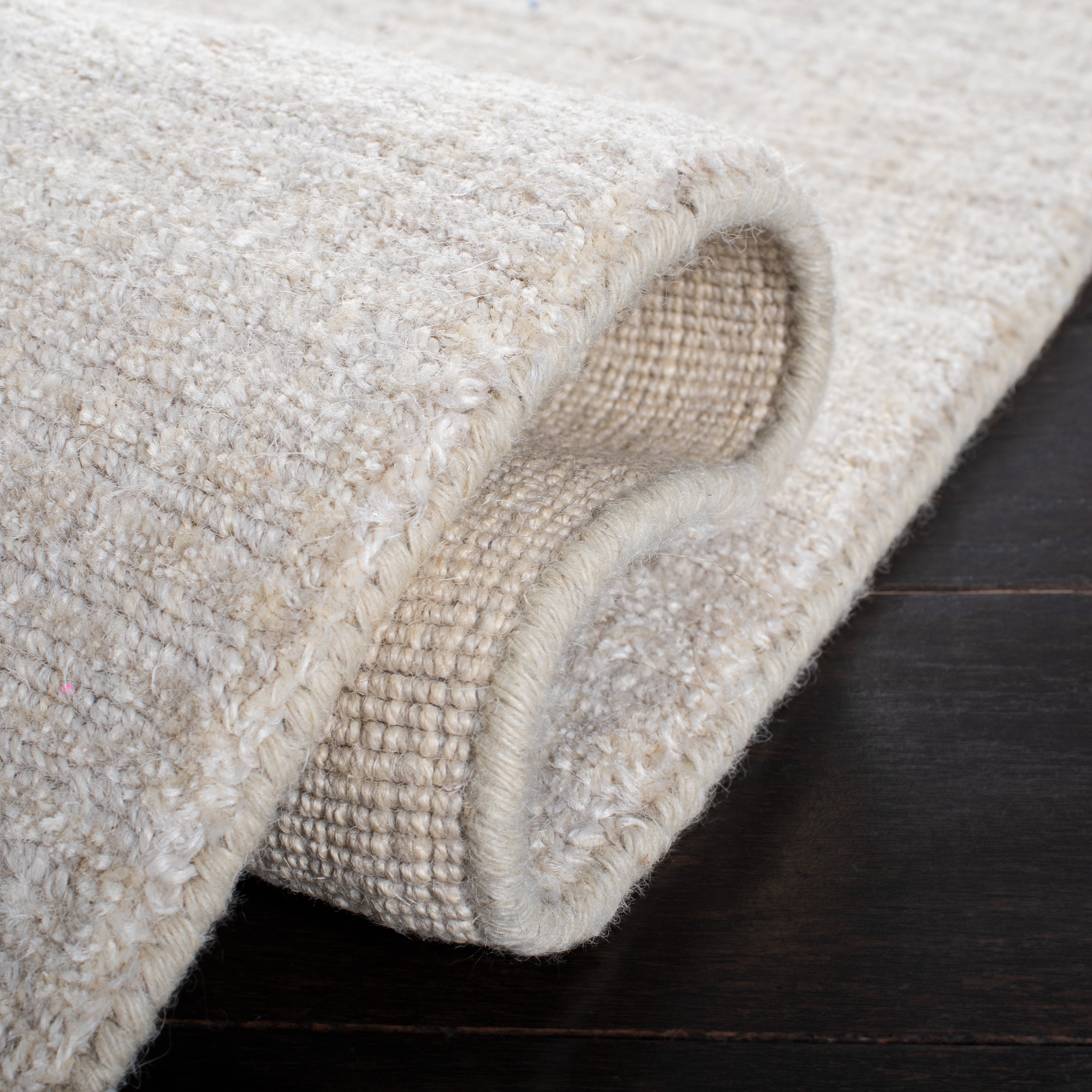 SAFAVIEH Natural Fiber Johna Solid Runner Rug, Beige, 2'3" x 8'