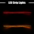 thumbnail image 3 of Unique Bargains 2pcs 45cm 17.7inch Car LED Headlight Strip for Daytime Running Lights Sequential Switchback LED Strip Yellow and Red, 3 of 7