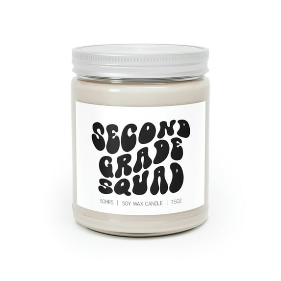 2nd Grade Teacher Second Elementary Back to School Candle, Gifts, Decor