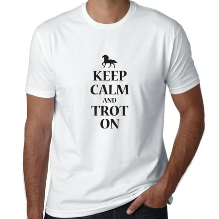 Keep Calm And Trot On Horseback Riding Equestrian Men's
