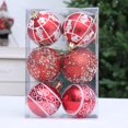 thumbnail image 3 of 6PC Christmas Balls Ornaments Xmas Tree Hanging Balls for Holiday Party Wedding Decoration, Shatterproof Tree Ornaments for Home and Event Display,2.7 Inch, 3 of 6