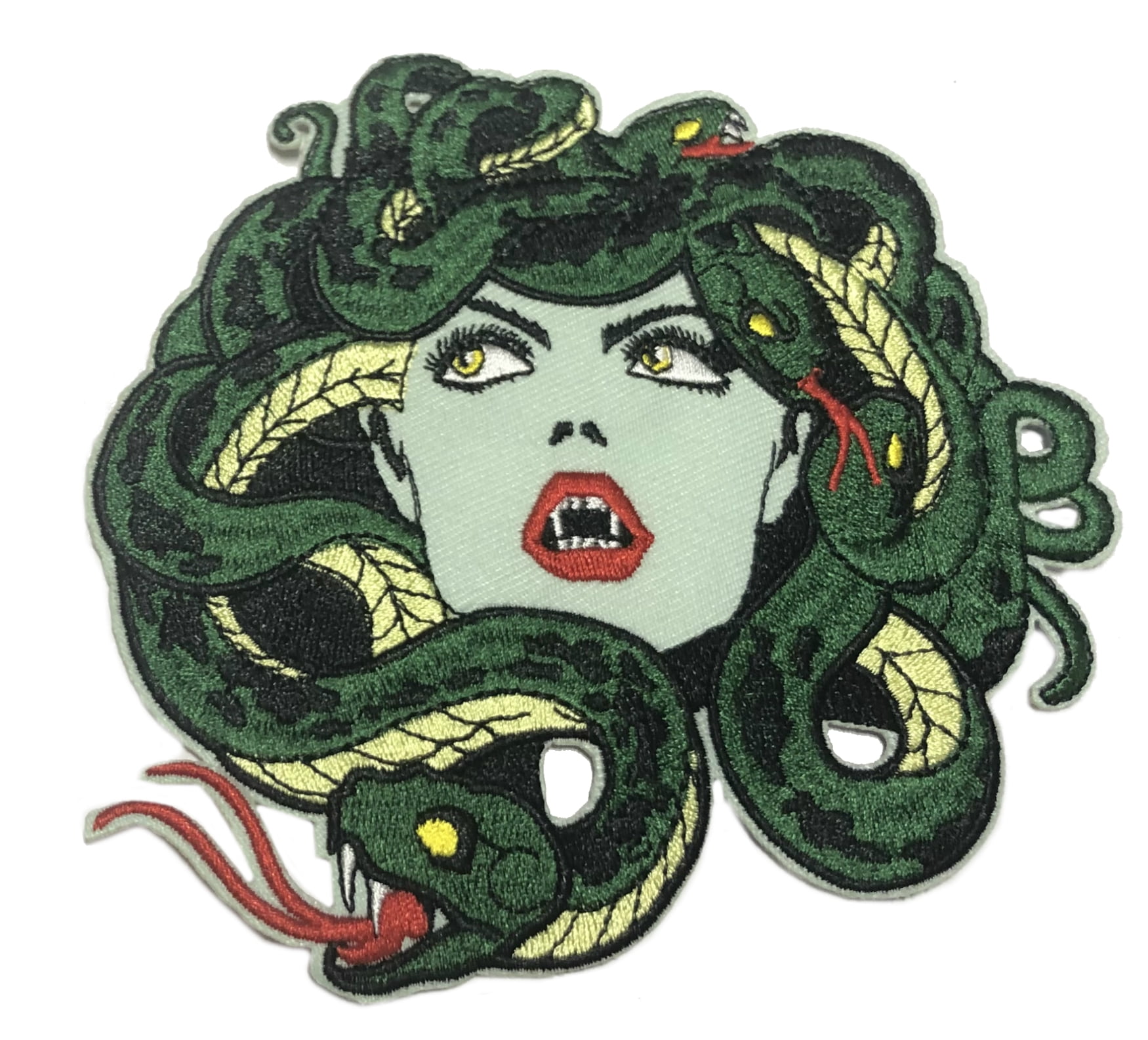 Medusa Head Embroidered Patch Iron/Sew-On Applique X-Files Cryptid ...