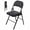 Black/2-Pack, variant on Alvantor Folding Chairs 2-Pack/4-Pack, Padded PU Leather Seat, Heavy Duty,Black/Khaki