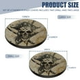 thumbnail image 2 of Gas Stove Burner Cover,Electric Stove Top Protector,Easy to Clean,Pirate Skull with Crossed Swords on Aged Paper, 2 of 7