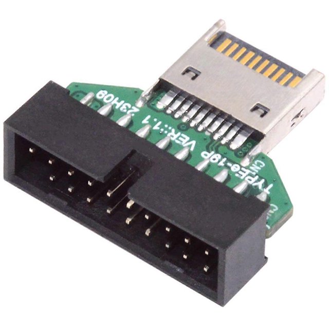 D1U UC-141-TC004 Type-E IDC Socket USB 3.1 Front Panel Header to P5K USB 3.0 20Pin Header Extension