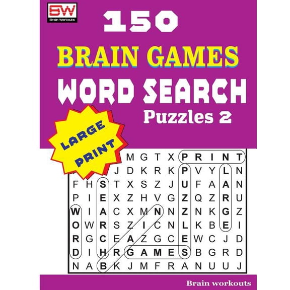 150 Brain Games - Word Search Puzzles
