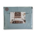 thumbnail image 2 of Cotton House - Hotel Lux Cotton Sheet Set, 1000 Thread Count, Queen Size, Blue, 2 of 4