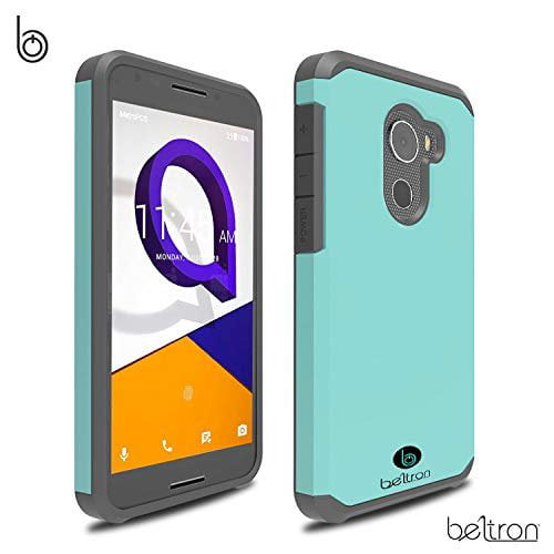 Jitterbug Smart2 Case Slim Protective Phone Cover Dual Layer Protection Hybrid Rugged Case Beltron Case For Jitterbug Smart 2 Easy To Use 5 5 Smartphone For Seniors By Greatcall Teal Mint Walmart Com