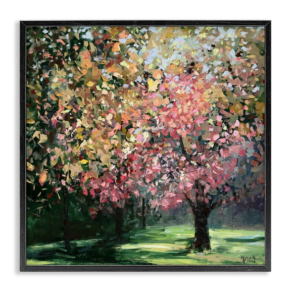 Stupell Industries Cottage Timeless Vivid Foliage Black Framed Giclee Art, 12 x 12, by Meredith Howse