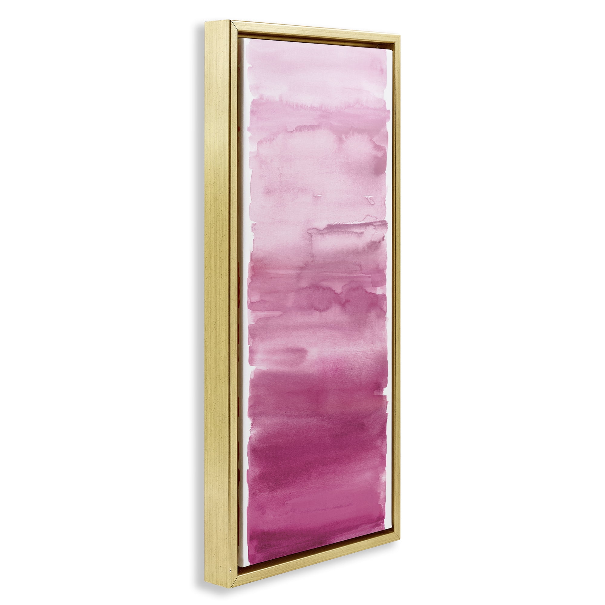 Stupell Industries Blush Blend Gradient Gold Framed Floater Canvas Wall Art, design by Allie Corbin