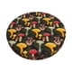 thumbnail image 1 of Balery Mushrooms And Fern Stems Fundas de asiento para taburete de bar redondo de tela de terciopelo ajustables que protegen de arañazos y manchas para sillas de 14 a 17 pulgadas.-13 inch, 1 of 7