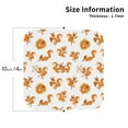 thumbnail image 2 of Rateoe Squirrel Playing Drawing Drink Coasters Set of 4 Leather Coasters Spill Protection for Table Desk,Durable and Non Slip Leather Coaster ,4 Inches Drink Mats-Square, 2 of 6