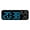 Blue, variant on Smart LED Wall Desk Clock with Voice Control, 3-Level Brightness, Temperature Humidity Display, Date Day, Night Mode, Alarm for Home Office